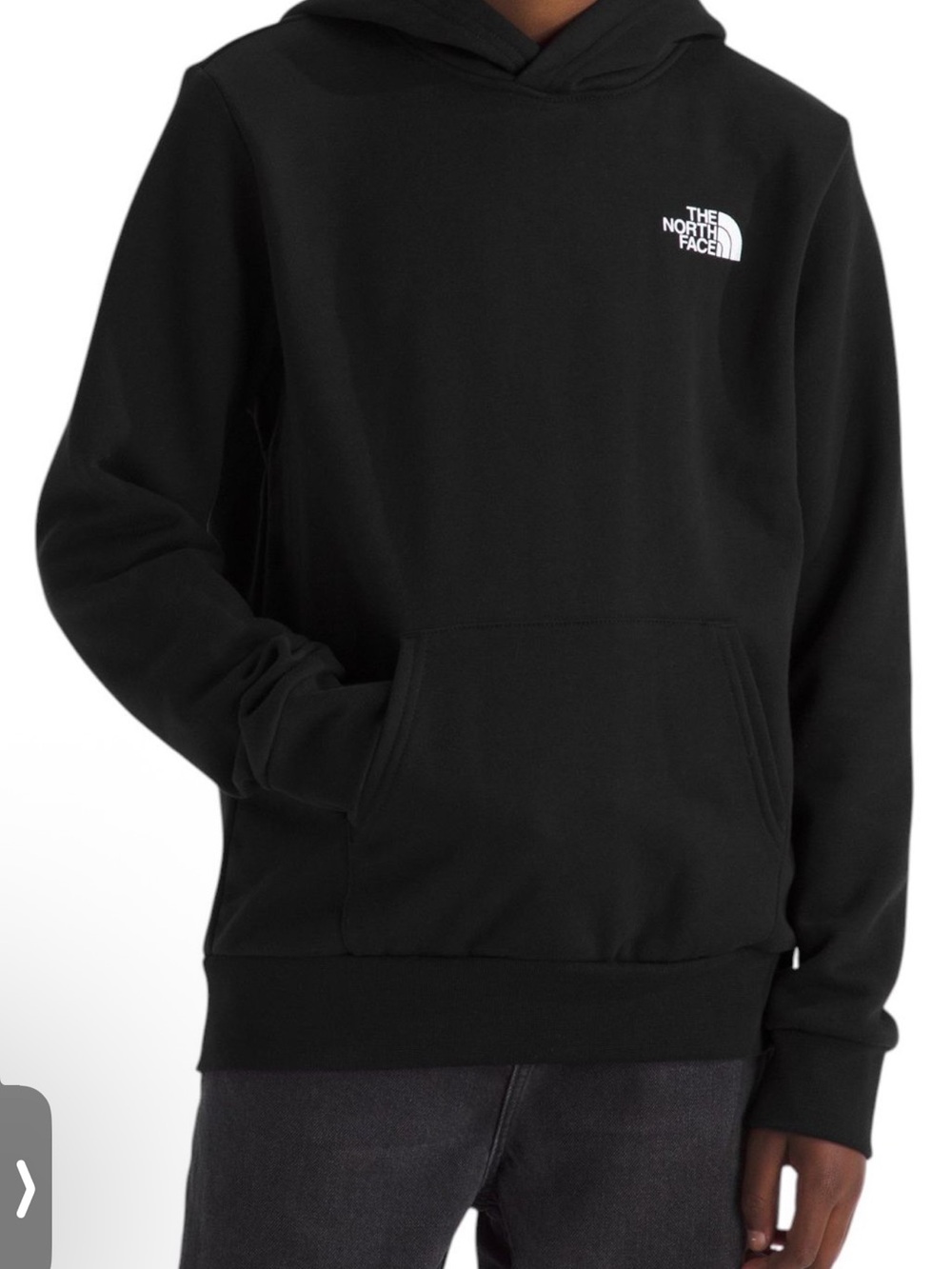 NWT The North Face Black Evolution Hoodie with White Logo Sz M 10 & L 12 $45